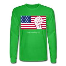 Load image into Gallery viewer, USA STRONG - Men's Long Sleeve T-Shirt - bright green