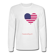 Load image into Gallery viewer, I LOVE USA - Men's Long Sleeve T-Shirt - white