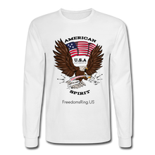 Load image into Gallery viewer, AMERICAN SPIRIT - Men's Long Sleeve T-Shirt - white