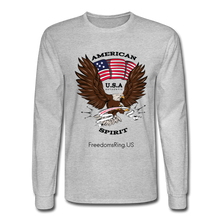 Load image into Gallery viewer, AMERICAN SPIRIT - Men's Long Sleeve T-Shirt - heather gray