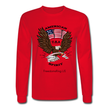Load image into Gallery viewer, AMERICAN SPIRIT - Men's Long Sleeve T-Shirt - red
