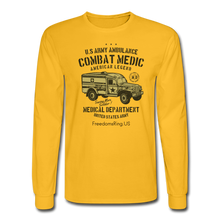 Load image into Gallery viewer, US COMBAT MEDIC - Men's Long Sleeve T-Shirt - gold