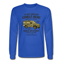 Load image into Gallery viewer, US COMBAT MEDIC - Men's Long Sleeve T-Shirt - royal blue
