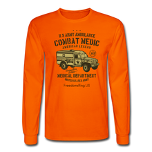Load image into Gallery viewer, US COMBAT MEDIC - Men's Long Sleeve T-Shirt - orange