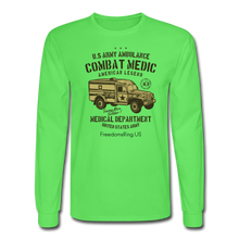 Load image into Gallery viewer, US COMBAT MEDIC - Men's Long Sleeve T-Shirt - kiwi