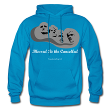Load image into Gallery viewer, BLESSED BE THE CANCELLED - Gildan Heavy Blend Adult Hoodie - turquoise