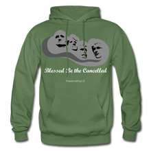 Load image into Gallery viewer, BLESSED BE THE CANCELLED - Gildan Heavy Blend Adult Hoodie - military green