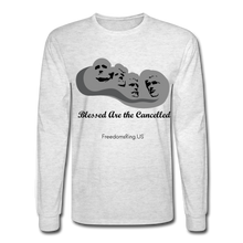 Load image into Gallery viewer, BLESSED ARE THE CANCELLED - Men's Long Sleeve T-Shirt - light heather gray