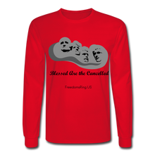Load image into Gallery viewer, BLESSED ARE THE CANCELLED - Men's Long Sleeve T-Shirt - red