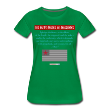 Load image into Gallery viewer, THE LEFT'S PLEDGE OF ALLEGIANCE - Women’s Premium T-Shirt - kelly green