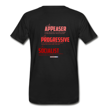 Load image into Gallery viewer, STOP FEEDING THE WOKEDILE! - Two-Sided Printing on Men's Premium T-Shirt - black
