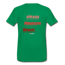 Load image into Gallery viewer, STOP FEEDING THE WOKEDILE! - Two-Sided Printing on Men's Premium T-Shirt - kelly green