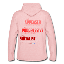 Load image into Gallery viewer, STOP FEEDING THE WOKEDILE! - Two-Sided Printing on Unisex Lightweight Terry Hoodie - cream heather pink