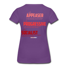 Load image into Gallery viewer, STOP FEEDING THE WOKEDILE! - Two-Sided Printing on Women’s Premium T-Shirt - purple