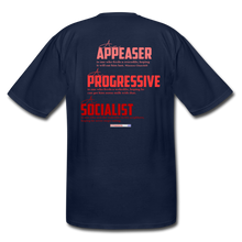 Load image into Gallery viewer, STOP FEEDING THE WOKEDILE! - Two-Sided Printing on Men's Tall T-Shirt - navy