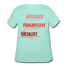 Load image into Gallery viewer, STOP FEEDING THE WOKEDILE! - Two-Sided Printing on Women’s Curvy T-Shirt - mint