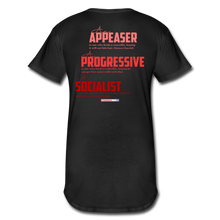 Load image into Gallery viewer, STOP FEEDING THE WOKEDILE! - Two-Sided Printing on Men’s Long Body Urban Tee - black