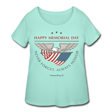 Load image into Gallery viewer, MEMORIAL DAY - Women’s Curvy T-Shirt - mint