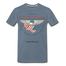 Load image into Gallery viewer, MEMORIAL DAY - Men's Premium T-Shirt - steel blue