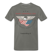 Load image into Gallery viewer, MEMORIAL DAY - Men's Premium T-Shirt - asphalt gray