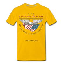 Load image into Gallery viewer, MEMORIAL DAY - Men's Premium T-Shirt - sun yellow