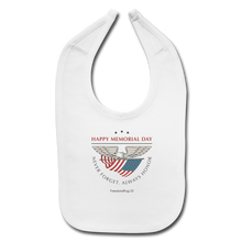 Load image into Gallery viewer, MEMORIAL DAY - Baby Bib - white