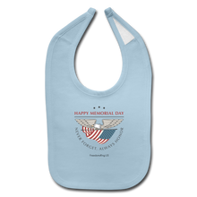 Load image into Gallery viewer, MEMORIAL DAY - Baby Bib - light blue