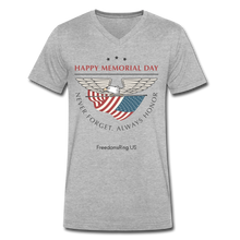 Load image into Gallery viewer, MEMORIAL DAY - Men's V-Neck T-Shirt - heather gray