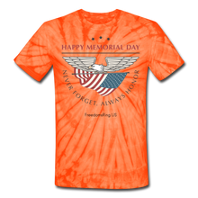 Load image into Gallery viewer, MEMORIAL DAY - Unisex Tie Dye T-Shirt - spider orange