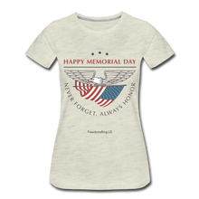 Load image into Gallery viewer, MEMORIAL DAY - Women’s Premium T-Shirt - heather oatmeal