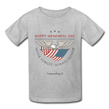 Load image into Gallery viewer, MEMORIAL DAY - Gildan Ultra Cotton Youth T-Shirt - heather gray