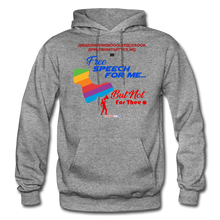 Load image into Gallery viewer, FREE SPEECH FOR ME, BUT NOT FOR THEE - Gildan Heavy Blend Adult Hoodie - graphite heather