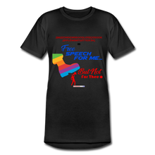 Load image into Gallery viewer, FREE SPEECH FOR ME, BUT NOT FOR THEE - Men’s Long Body Urban Tee - black