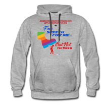 Load image into Gallery viewer, FREE SPEECH FOR ME, BUT NOT FOR THEE - Men’s Premium Hoodie - heather gray
