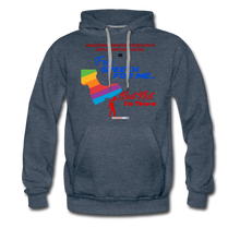 Load image into Gallery viewer, FREE SPEECH FOR ME, BUT NOT FOR THEE - Men’s Premium Hoodie - heather denim