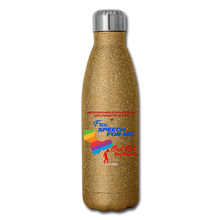 Load image into Gallery viewer, FREE SPEECH FOR ME, BUT NOT FOR THEE - Insulated Stainless Steel Water Bottle - gold glitter