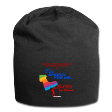 Load image into Gallery viewer, FREE SPEECH FOR ME, BUT NOT FOR THEE - Jersey Beanie - black