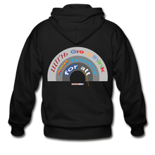 Load image into Gallery viewer, GROUPTHINK RAINBOW - Gildan Heavy Blend Adult Zip Hoodie - black