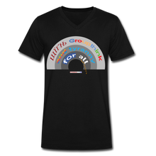 Load image into Gallery viewer, GROUPTHINK RAINBOW - Men's V-Neck T-Shirt - black