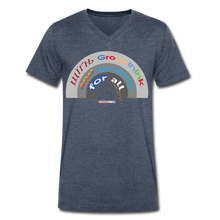 Load image into Gallery viewer, GROUPTHINK RAINBOW - Men's V-Neck T-Shirt - heather navy