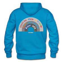 Load image into Gallery viewer, GROUPTHINK RAINBOW - Gildan Heavy Blend Adult Hoodie - turquoise