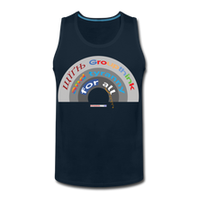 Load image into Gallery viewer, GROUPTHINK RAINBOW - Men’s Premium Tank - deep navy