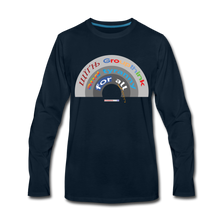 Load image into Gallery viewer, GROUPTHINK RAINBOW - Men's Premium Long Sleeve T-Shirt - deep navy