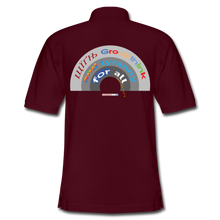 Load image into Gallery viewer, GROUPTHINK RAINBOW - Men's Pique Polo Shirt - burgundy
