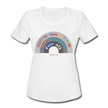 Load image into Gallery viewer, GROUPTHINK RAINBOW - Women's Moisture Wicking Performance T-Shirt - white