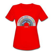 Load image into Gallery viewer, GROUPTHINK RAINBOW - Women's Moisture Wicking Performance T-Shirt - red