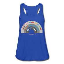 Load image into Gallery viewer, GROUPTHINK RAINBOW - Women's Flowy Tank Top by Bella - royal blue