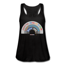 Load image into Gallery viewer, GROUPTHINK RAINBOW - Women's Flowy Tank Top by Bella - black