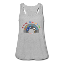Load image into Gallery viewer, GROUPTHINK RAINBOW - Women's Flowy Tank Top by Bella - heather gray