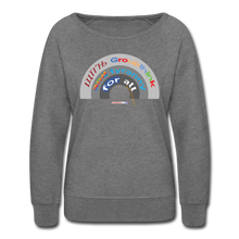 Load image into Gallery viewer, GROUPTHINK RAINBOW - Women’s Crewneck Sweatshirt - heather gray